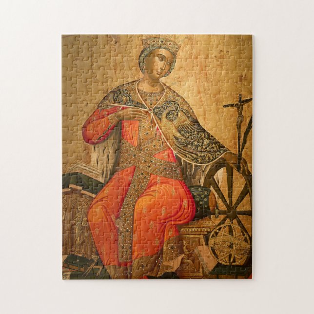 St. Catherine Orthodox Christian Icon Jigsaw Puzzle (Vertical)