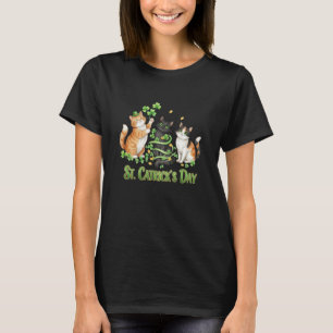St. Catrick's Day Cats and Clovers T-Shirt