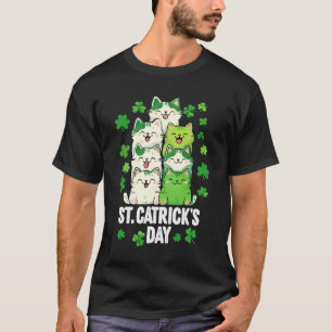 St. Catrick's Day - Cute Irish Cat St. Patrick's  T-Shirt