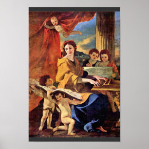 St. Cecilia By Poussin Nicolas (Best Quality) Poster