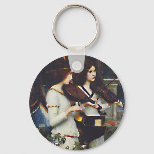 St Cecilia - John William Waterhouse Key Ring