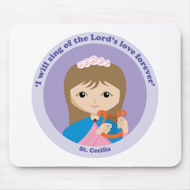 St. Cecilia Mouse Mat (Front)