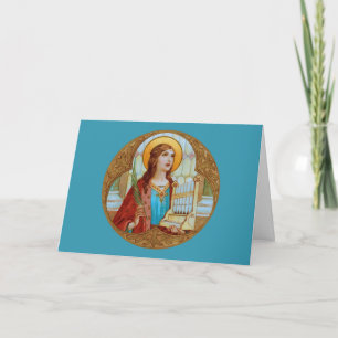 St. Cecilia of Rome (BK 003) Blank Greeting Card