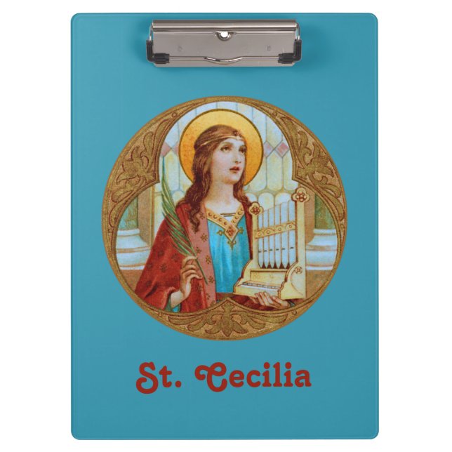 St. Cecilia of Rome (BK 003) Clipboard (Front)