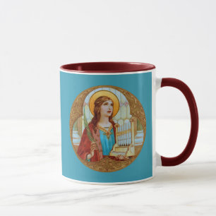 St. Cecilia of Rome (BK 003) Coffee Mug 2