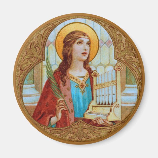 St. Cecilia of Rome (BK 003) Magnet (Front)