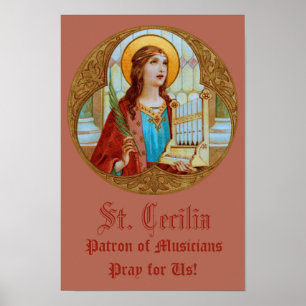 St. Cecilia of Rome (BK 003) Poster