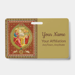 St. Cecilia of Rome (SNV 36, Style 2) ID Badge