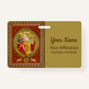 St. Cecilia of Rome (SNV 36, Style 2) ID Badge