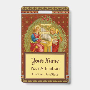 St. Cecilia of Rome (SNV 36, Style 3) ID Badge