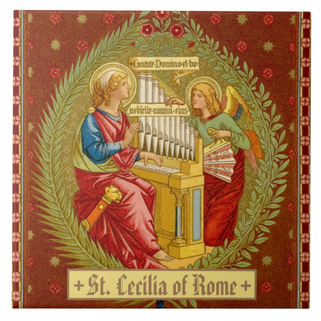 St. Cecilia of Rome (SNV 36) Tile (Front)