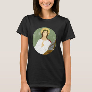 St Cecilia Patron Saint Of Musicians Catholic Musi T-Shirt