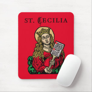 St. Cecilia with Hymn Board (Nuremberg) Mouse Mat