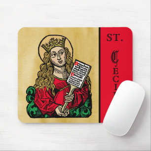St. Cecilia with Hymn Board (Nuremberg) Mouse Mat