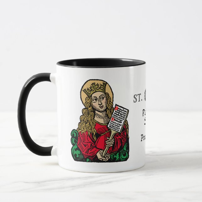 St. Cecilia with Hymn Board (Nuremberg) Mug (Left)