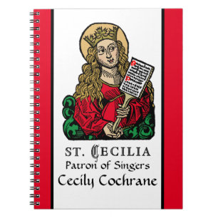 St. Cecilia with Hymn Board (Nuremberg) Notebook