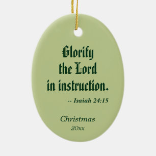 St. César de Bus (SLE 001) Ceramic Tree Decoration