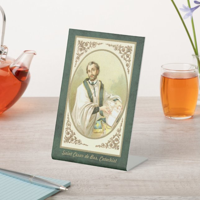 St. César de Bus (SLE 001) Pedestal Sign (In SItu)