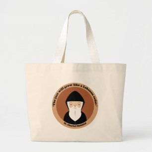 St. Charbel Makhluf Large Tote Bag