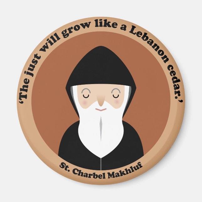 St. Charbel Makhluf Magnet (Front)