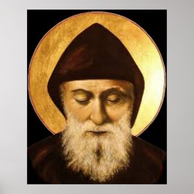St. Charbel (Sharbel) Makhlouf Maronite Poster (Front)