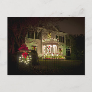 St Charles Avenue Holiday lights Postcard