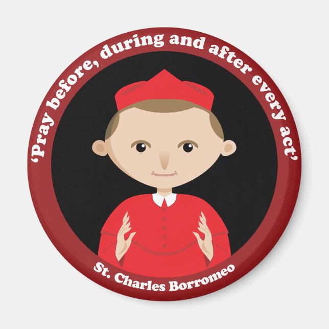 St. Charles Borromeo Magnet (Front)
