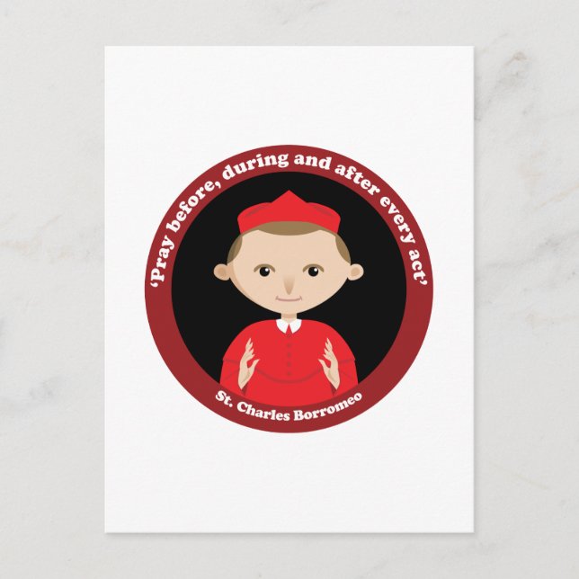 St. Charles Borromeo Postcard (Front)