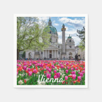 St. Charles Church in spring in Vienna, Austria