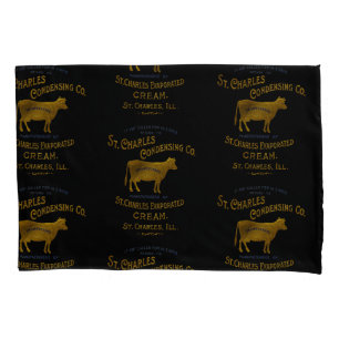 St Charles Illinois DAIRY COW MILK CREAM 1899 Pillowcase