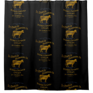 St Charles Illinois DAIRY COW MILK CREAM 1899 Shower Curtain