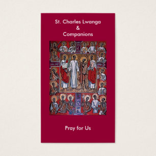 St. Charles Lwanga & Companions Prayer Card
