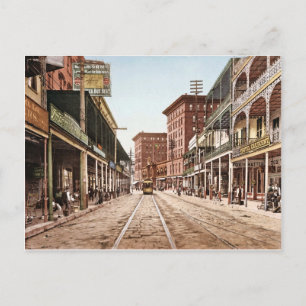 St. Charles Street New Orleans Vintage 1900 Postcard
