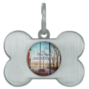 St Charles Walkway Painterly Pet ID Tag