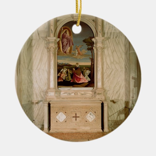St. Christina Altarpiece Ceramic Tree Decoration (Front)