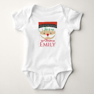 !st Christmas Personalised Baby Bodysuit
