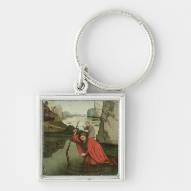 St. Christopher Carrying the Christ Child Key Ring (Front)