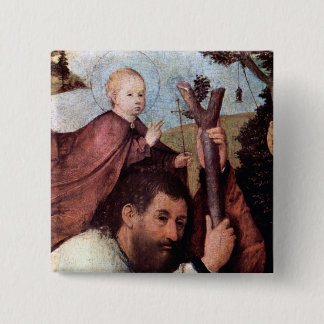 St. Christopher, detail 2 button