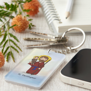St. Christopher Feast Day Saint  Key Ring