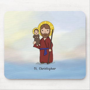 St. Christopher Feast Day Saint Mouse Mat