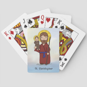 St. Christopher Feast Day Saint  Playing Cards