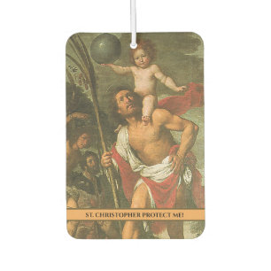 St. Christopher Jesus Catholic Religious Travelers Car Air Freshener
