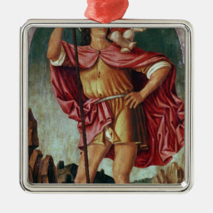 St. Christopher Metal Tree Decoration