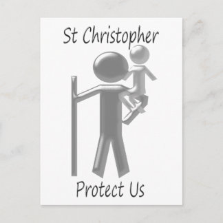 St Christopher Postcard
