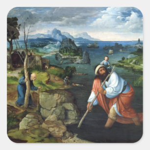 St. Christopher Square Sticker