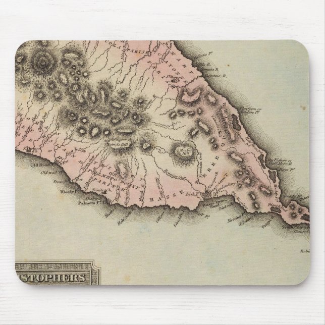 St Christophers Mouse Mat (Front)