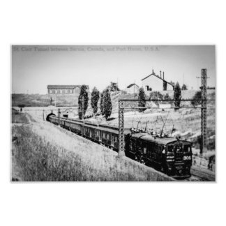 St. Clair River Tunnel Vintage Post Card Photo Print