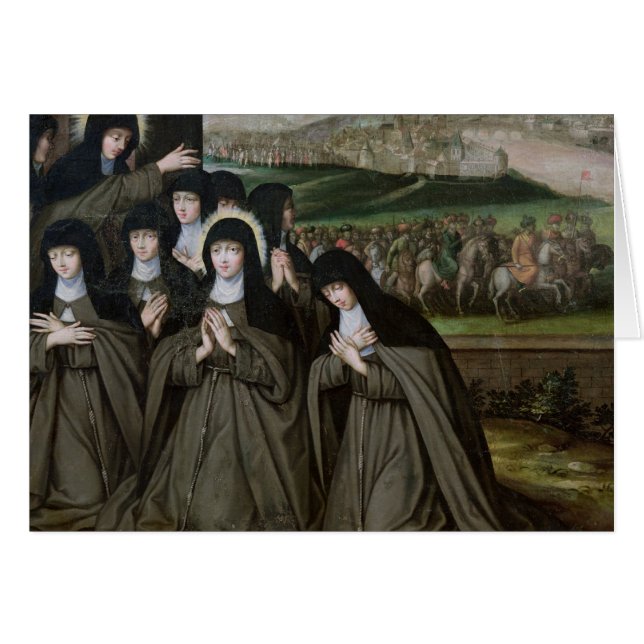 St. Claire with her Sister, Agnes and Nuns (Front Horizontal)