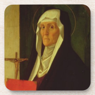 St. Clare, c.1485-90 (tempera on panel) Coaster
