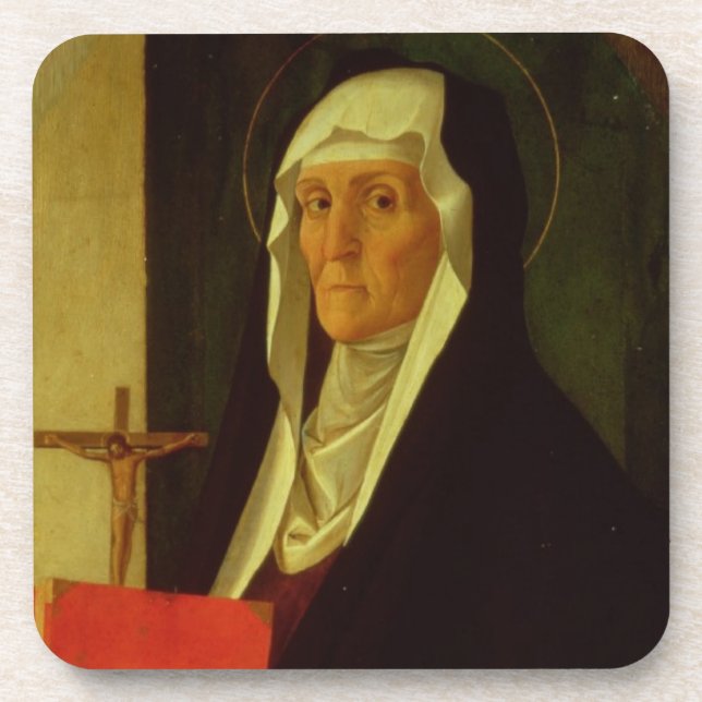 St. Clare, c.1485-90 (tempera on panel) Coaster (Front)